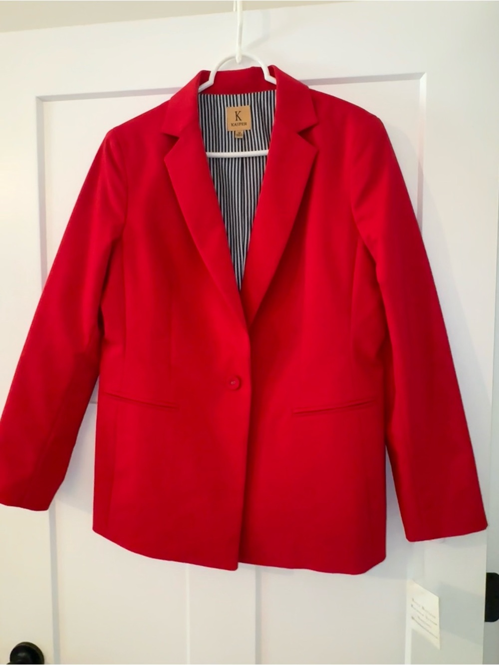 Kasper, Red, One-Button Blazer NWOT, Size 14